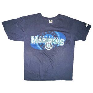 Vtg 90s Starter Seattle Mariners New Haven CT MLB T-Shirt Mens Medium Cotton